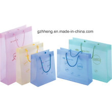 Bolsos de compras plásticos promocionales de la manera con la manija de la secuencia (bolso del regalo)